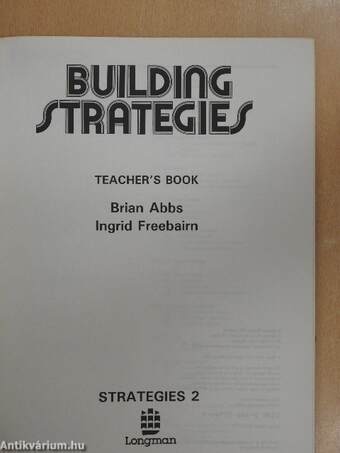 Building Strategies - Teacher's Book 