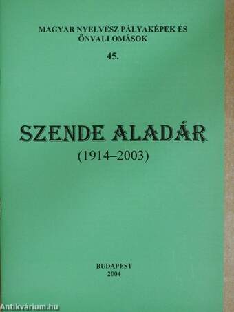 Szende Aladár