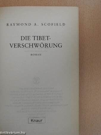 Die Tibet-Verschwörung