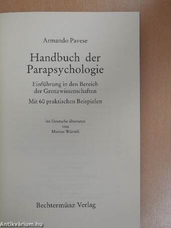 Handbuch der Parapsychologie