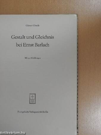 Gestalt und Gleichnis bei Ernst Barlach