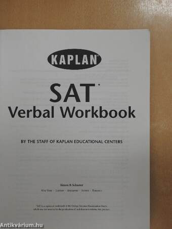 SAT: Verbal Workbook