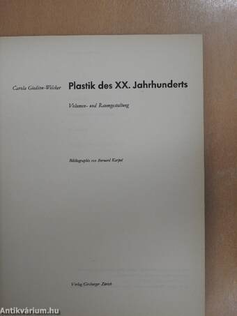 Plastik des XX. Jahrhunderts