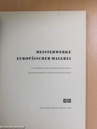 Meisterwerke Europäischer Malerei