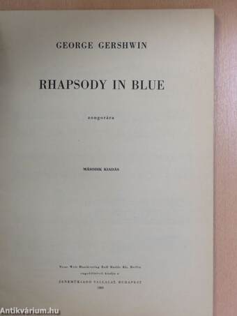 Rhapsody in blue