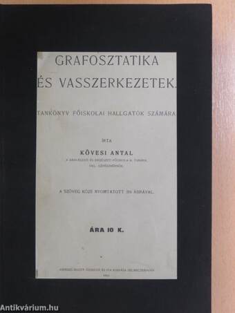 Grafosztatika és vasszerkezetek