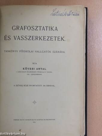 Grafosztatika és vasszerkezetek