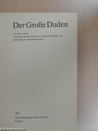 Der Große Duden