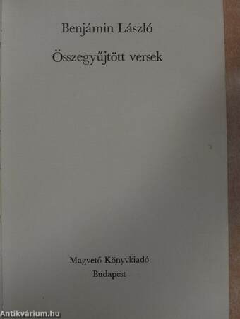 Összegyűjtött versek