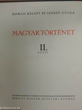 Magyar történet II.