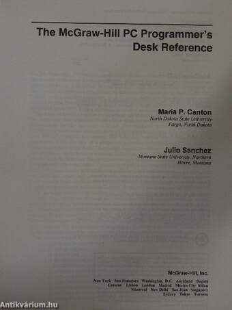 The McGraw-Hill PC Programmer's Desk Reference