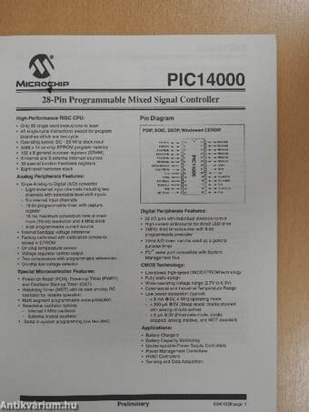 Microchip PIC1400 Data Sheet