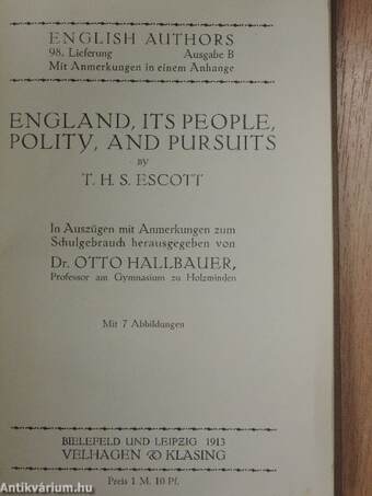 England: its people, polity, and pursuits