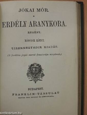 Erdély aranykora I-II.