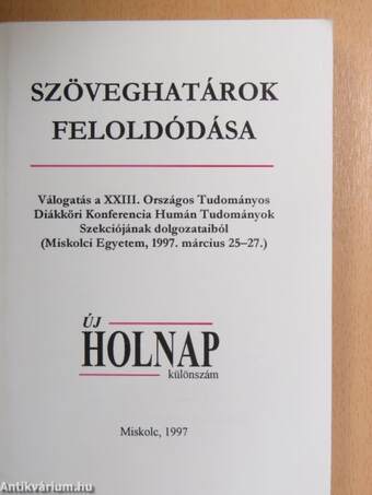 Szöveghatárok feloldódása