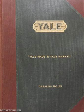 Yale Products Catalog No. 25 (rossz állapotú)