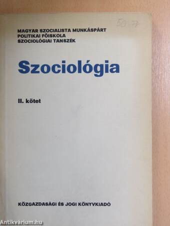 Szociológia II.