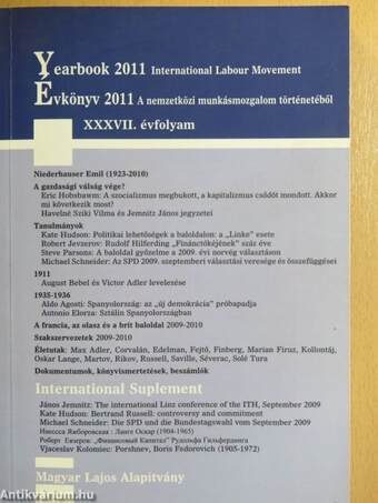 A nemzetközi munkásmozgalom történetéből 2011