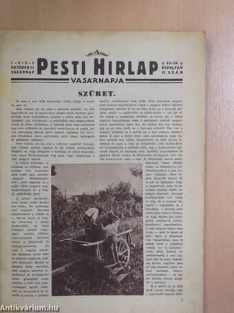 A Pesti Hirlap Vasárnapja 1931. október 11.