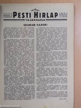 A Pesti Hirlap Vasárnapja 1932. március 13.
