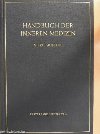 Handbuch Der Inneren Medizin I.1.