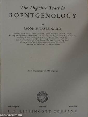 The Digestive Tract in Roentgenology