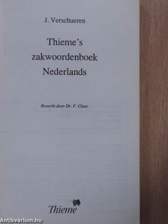 Thieme's zakwoordenboek Nederlands