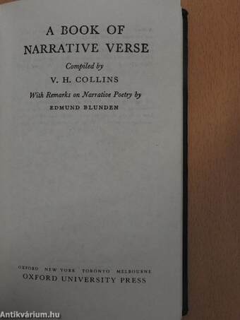 A book of narrative verse