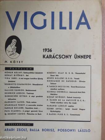 Vigilia 1936. Karácsony ünnepe IV.