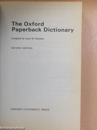 The Oxford Paperback Dictionary