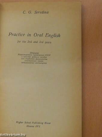 Practice in Oral English