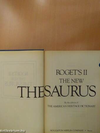 Roget's II: The New Thesaurus