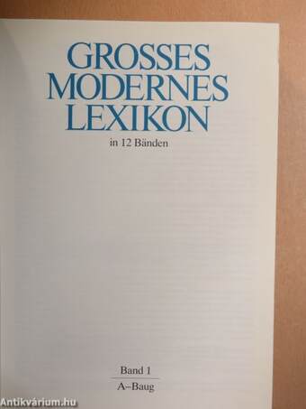 Grosses Modernes Lexikon 1-12.