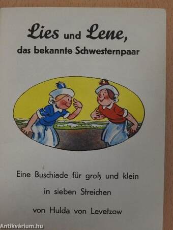 Lies und Lene, das bekannte Schwesternpaar