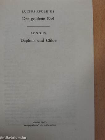 Der goldene Esel/Daphnis und Chloe