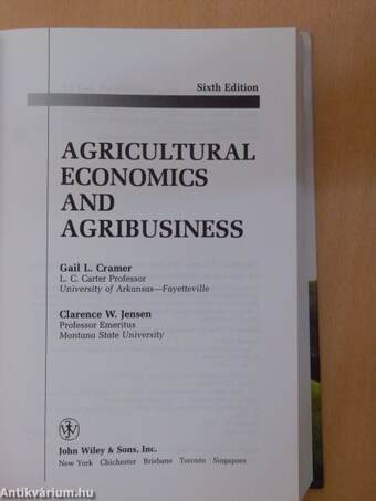 Agricultural Economics and Agribusiness