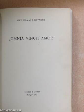 "Omnia vincit amor"