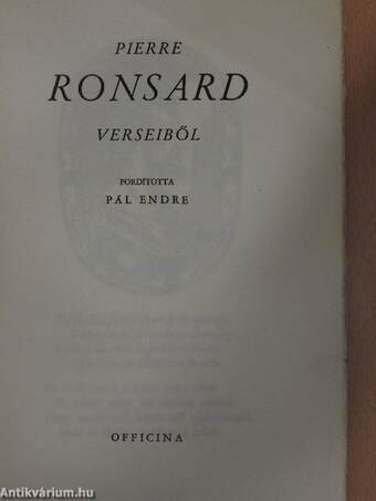 Pierre Ronsard verseiből