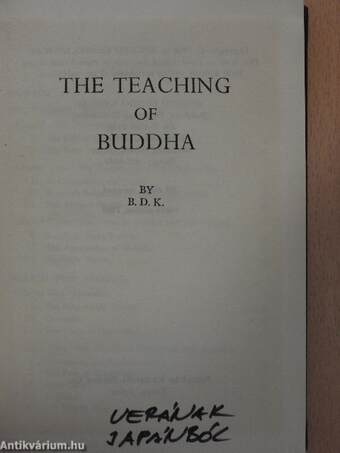 The Teaching of Buddha