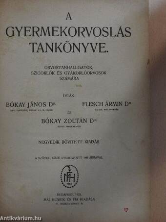 A gyermekorvoslás tankönyve