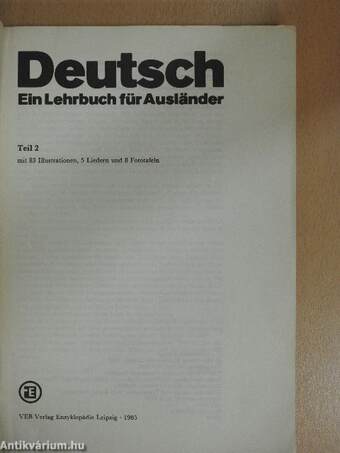 Deutsch - Ein Lehrbuch für Ausländer 2.