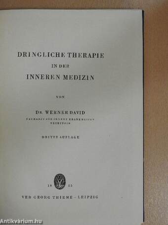 Dringliche Therapie in der Inneren Medizin