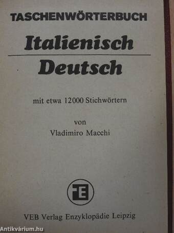 Taschenwörterbuch Italienisch-Deutsch