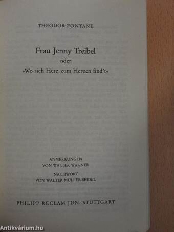 Frau Jenny Treibel