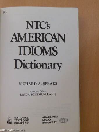 NTC's American Idioms Dictionary