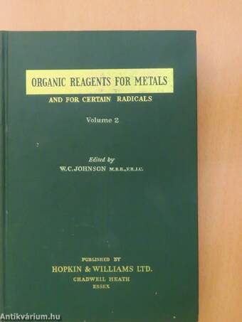 Organic Reagents For Metals 2