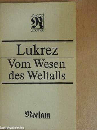 Vom Wesen des Weltalls