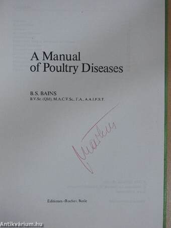 A Manual of Poultry Diseases