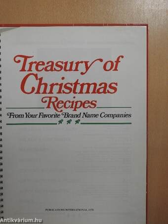 Treasury of Christmas Recipes