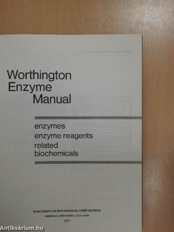 Worthington Enzyme Manual